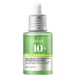 Anua, Azelaic Acid 10, Azelaic Acid 10 + Hyaluron, Soothing Anti-Redness, Serum, For Face, 30 ml - Teknashop Ltd