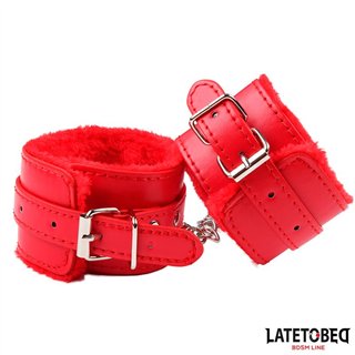 Furry Ankle Cuff Red - 8436615009251 - Teknashop Ltd