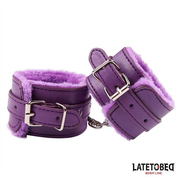 Furry Wrist Cuff Purple - 8436615009237 - Teknashop Ltd