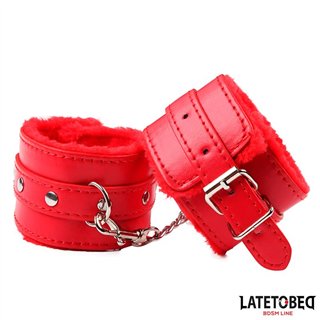Furry Wrist Cuff Red - 8436615009213 - Teknashop Ltd
