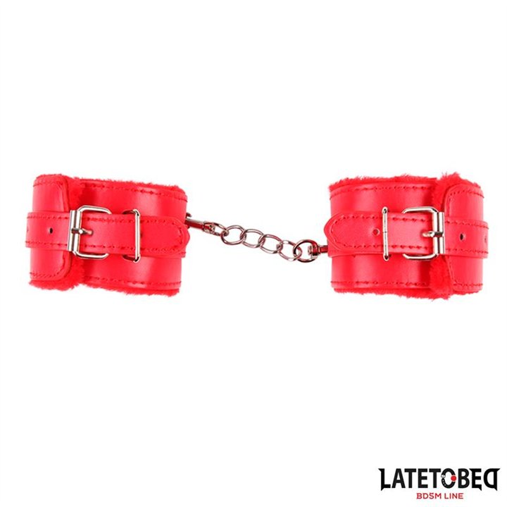 Furry Wrist Cuff Red - 8436615009213 - Teknashop Ltd