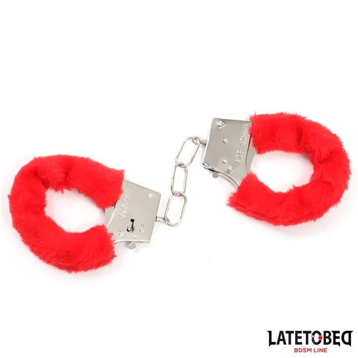 Furry Metal Cuff Red - 8436615009169 - Teknashop Ltd