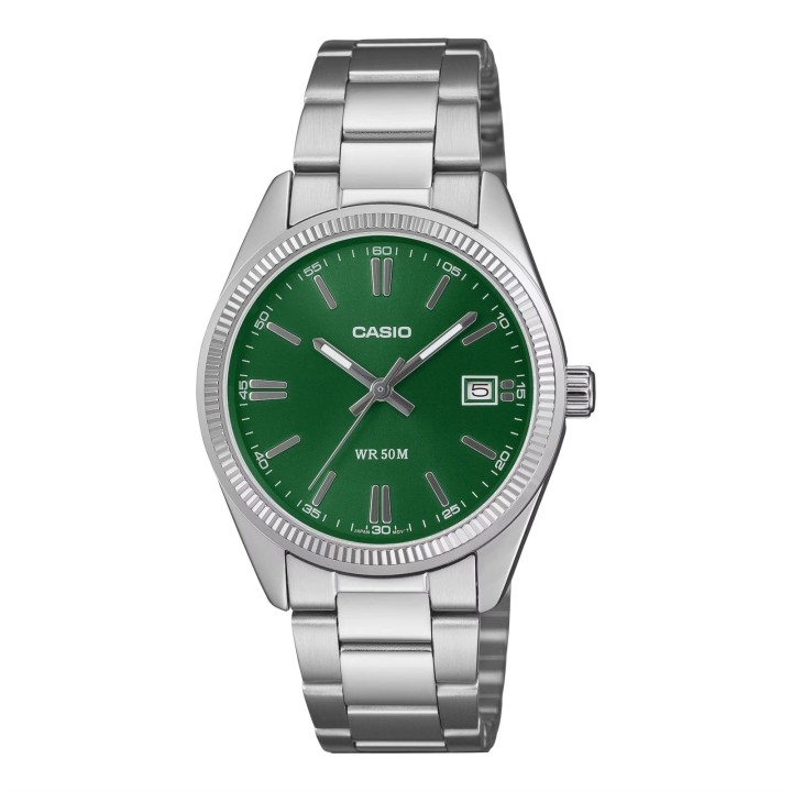 CASIO COLLECTION Mod. UNISEX DATE - FOREST GREEN - UNISEX - WW.UTP-1302PD-3A1VEF - Teknashop Ltd