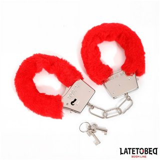 Furry Locking Cuff Red - 8436626090019 - Teknashop Ltd