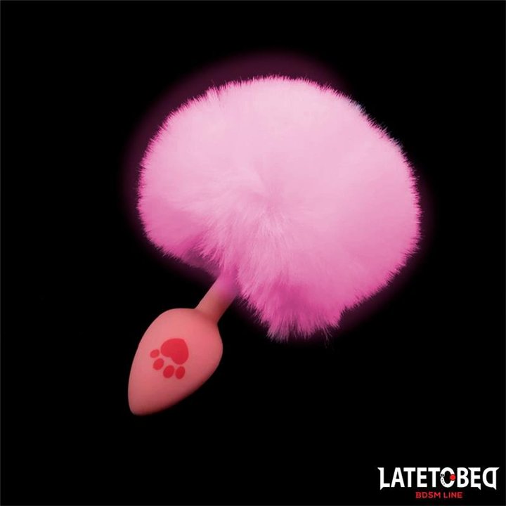 Pink Silicone Anal Plug with Pompon Pink - 8436615009923 - Teknashop Ltd