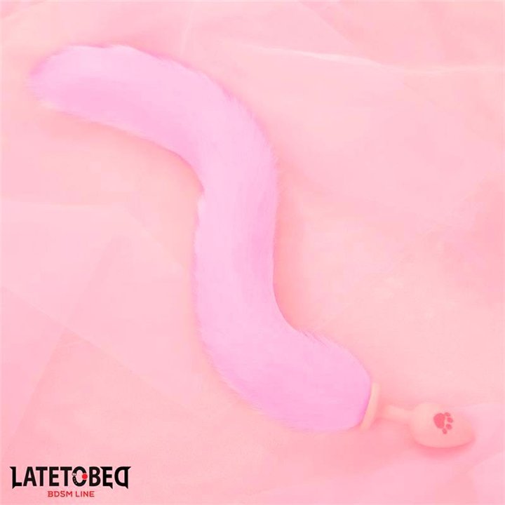 Pink Silicone Fox Tail Anal Plug Pink - 8436615009916 - Teknashop Ltd