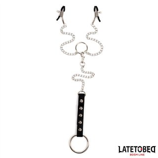 Nipple Clamps With Penis Ring - 8436615009817 - Teknashop Ltd