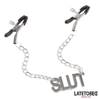 Nipple Clamps with Slut - 8436615009763 - Teknashop Ltd