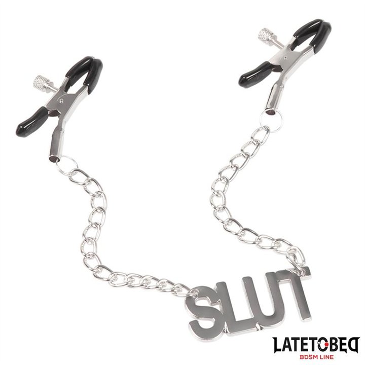 Nipple Clamps with Slut - 8436615009763 - Teknashop Ltd
