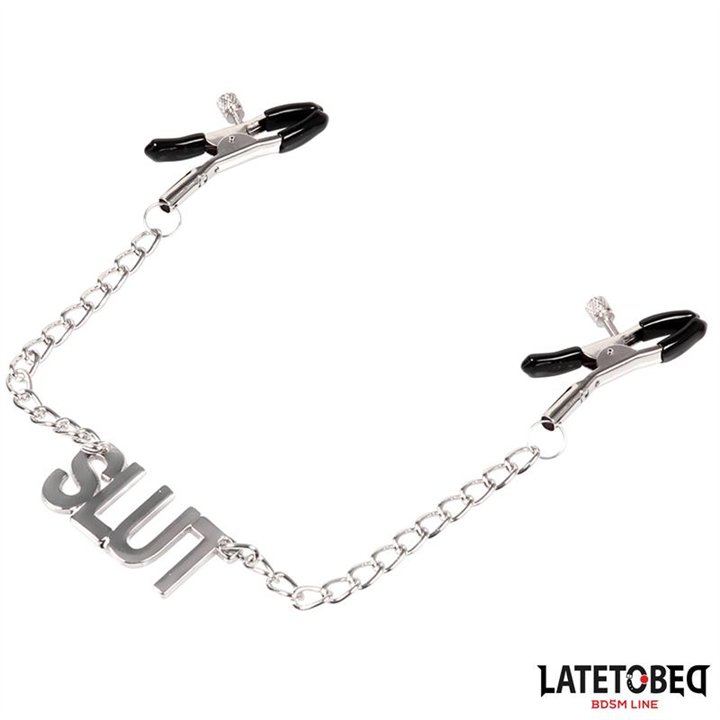 Nipple Clamps with Slut - 8436615009763 - Teknashop Ltd