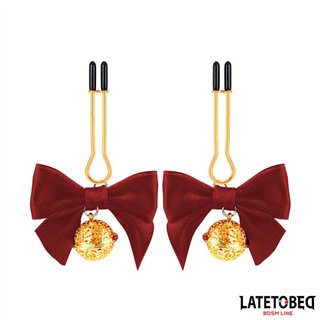 Nipple Clamps with Red Bow - 8436615009725 - Teknashop Ltd