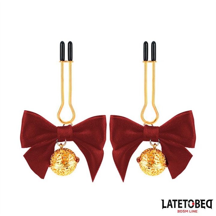 Nipple Clamps with Red Bow - 8436615009725 - Teknashop Ltd
