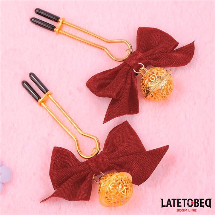 Nipple Clamps with Red Bow - 8436615009725 - Teknashop Ltd