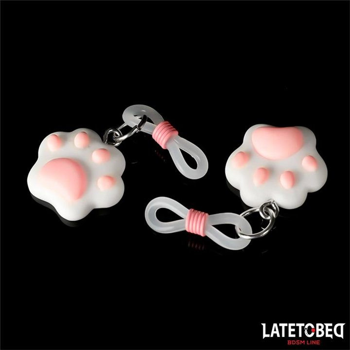 Nipple clamps with Kitty Paw - 8436615009688 - Teknashop Ltd