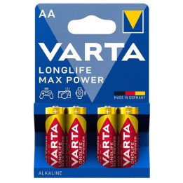 VARTA - MAX POWER ALKALINE BATTERY AA LR6 4 UNIT - D-231876 - Teknashop Ltd