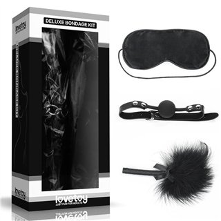 Bondage Kit Deluxe Black - LO-SM1002 - Teknashop Ltd