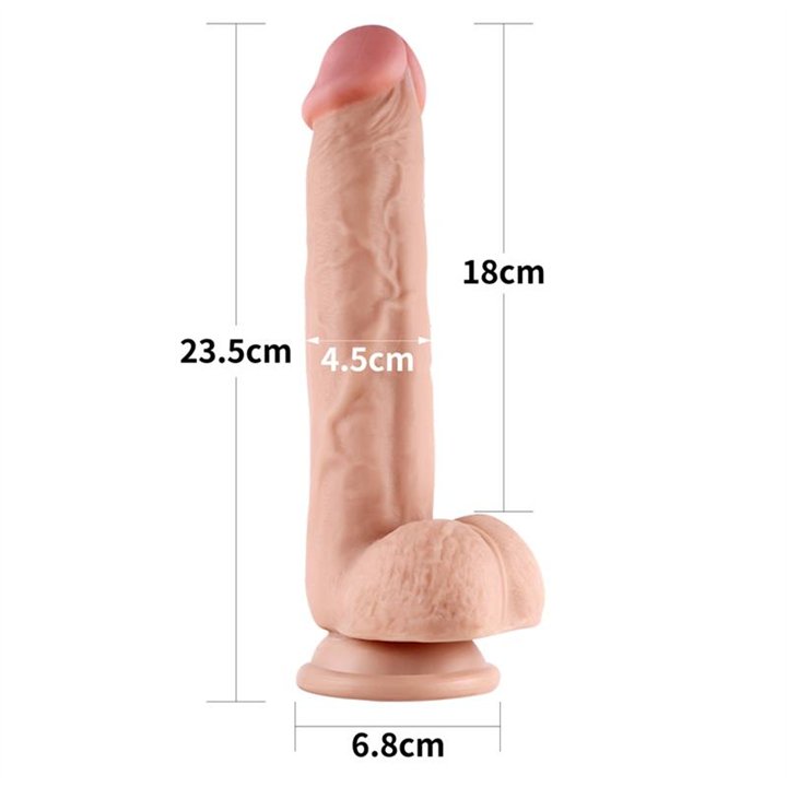 Dildo Sliding 9 Flesh - LO-LV317004 - Teknashop Ltd