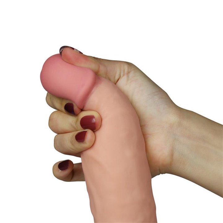 Dildo The Ultra Soft Dude with Vibration 7.5 Flesh - LO-LV1093 - Teknashop Ltd