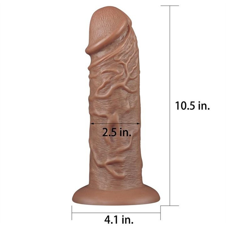 Dildo King 10.5 Brown - LO-LV111011 - Teknashop Ltd