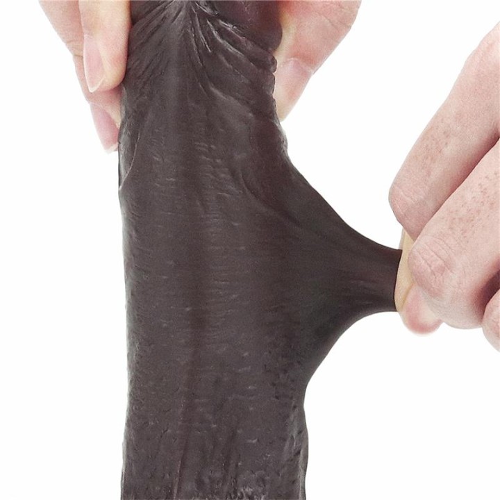Dildo Sliding 7 Black - LO-LV317011 - Teknashop Ltd