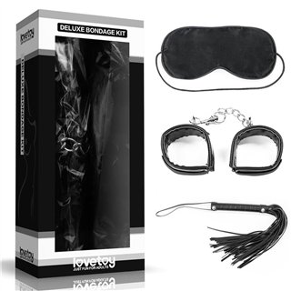 Bondage Kit Deluxe Black - LO-SM1004 - Teknashop Ltd