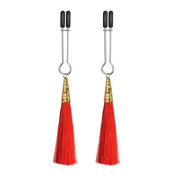 Nipple Clamps Red - LO-LV761009-R - Teknashop Ltd