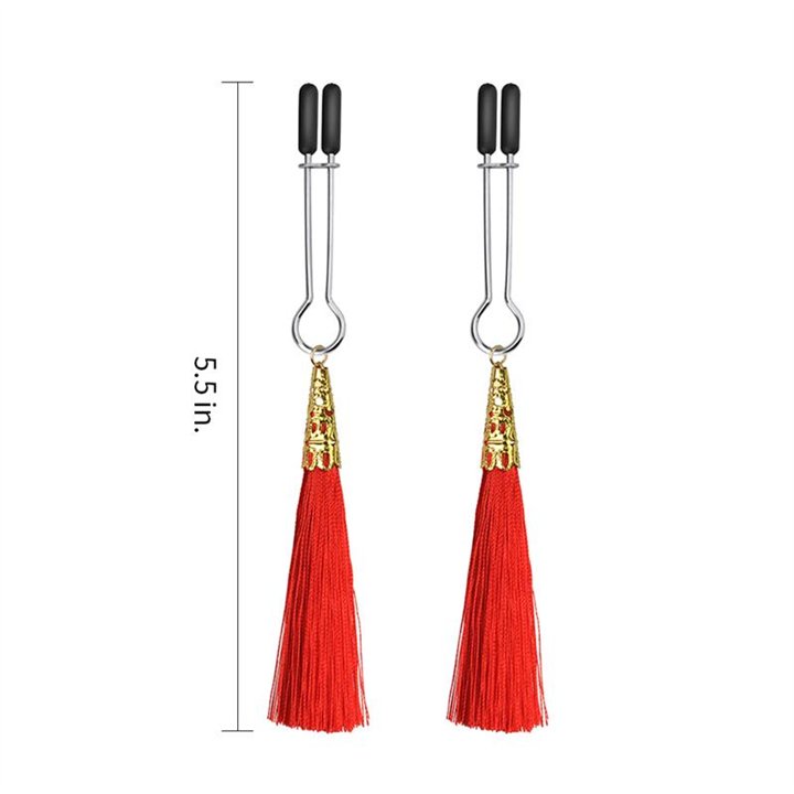 Nipple Clamps Red - LO-LV761009-R - Teknashop Ltd