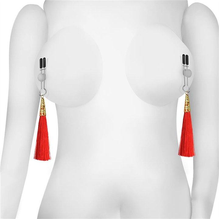 Nipple Clamps Red - LO-LV761009-R - Teknashop Ltd