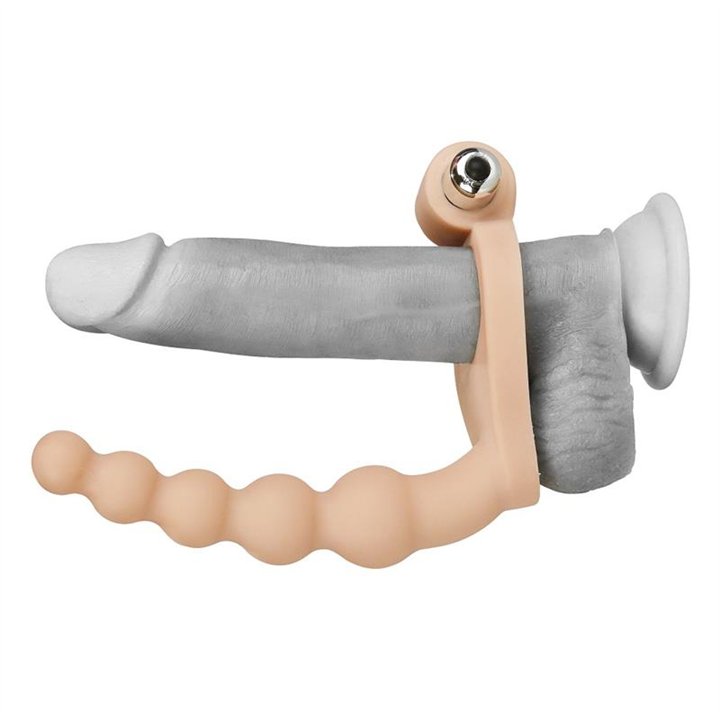 Anal Stimulator The Ultra Soft Bead 6.5 with Vibration Flesh - LO-LV320103 - Teknashop Ltd