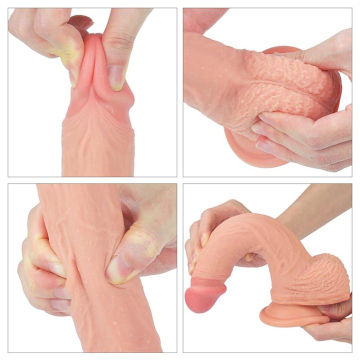 Dildo Nature 8.5 Liquid Silicone Flesh - LO-LV4003-F - Teknashop Ltd