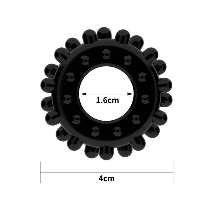 Penis Ring Power Plus Black - LO-LV1433 - Teknashop Ltd