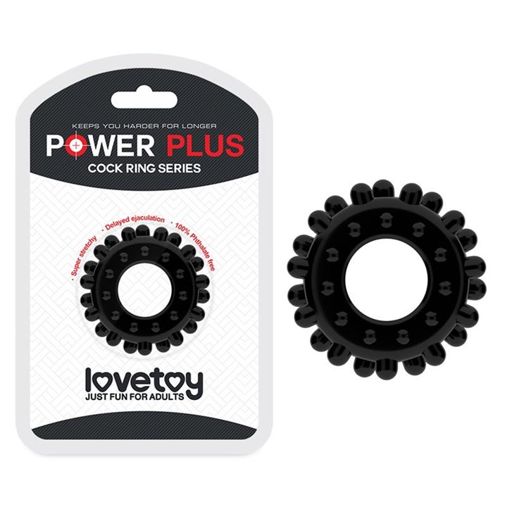 Penis Ring Power Plus Black - LO-LV1433 - Teknashop Ltd