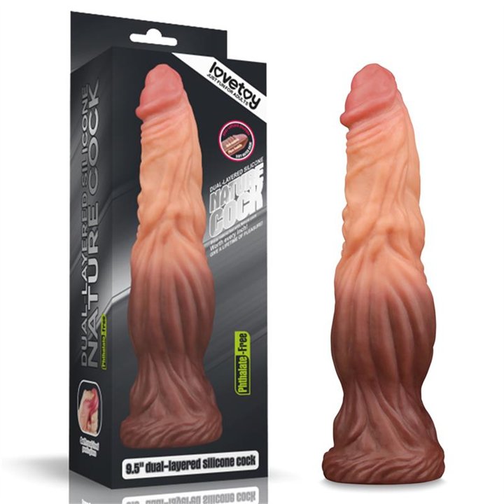 Dildo Nature 9.5 Dual Layer - LO-LV411015 - Teknashop Ltd
