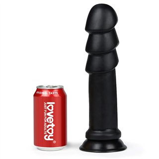 Dildo King Sized Anal Ripples 11.25 Black - LO-LV2244 - Teknashop Ltd