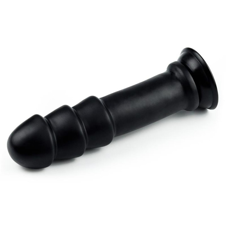 Dildo King Sized Anal Ripples 11.25 Black - LO-LV2244 - Teknashop Ltd