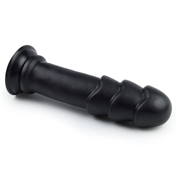 Dildo King Sized Anal Ripples 11.25 Black - LO-LV2244 - Teknashop Ltd