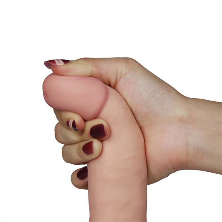 Dildo The Ultra Soft Dude with Vibration 7.5 Flesh - LO-LV1091 - Teknashop Ltd