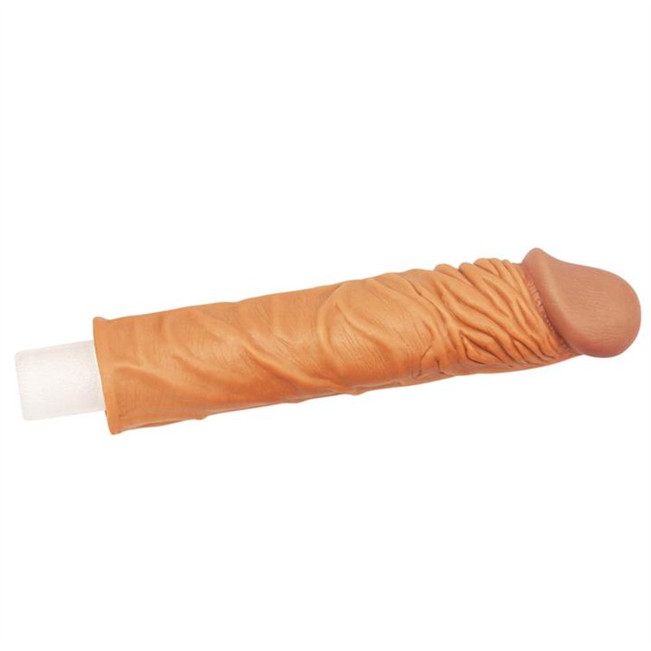 Penis Sleeve Add 2 Pleasure X Tender Brown - LO-LV1052 - Teknashop Ltd