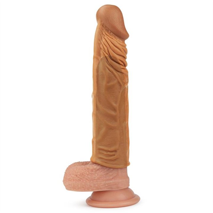 Penis Sleeve Add 2 Pleasure X Tender Brown - LO-LV1052 - Teknashop Ltd