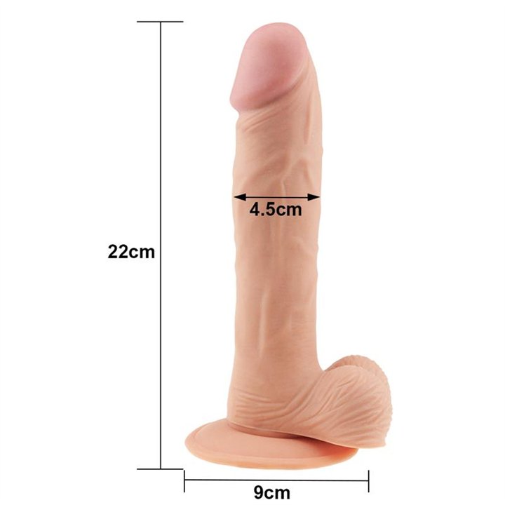 Dildo The Ultra Soft Dude 9 Flesh - LO-LV1086 - Teknashop Ltd
