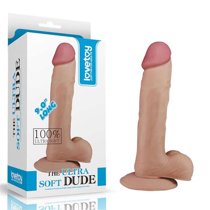 Dildo The Ultra Soft Dude 9 Flesh - LO-LV1086 - Teknashop Ltd