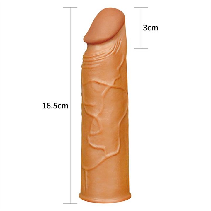 Penis Sleeve Pleasure X Tender Brown - LO-LV1050 - Teknashop Ltd