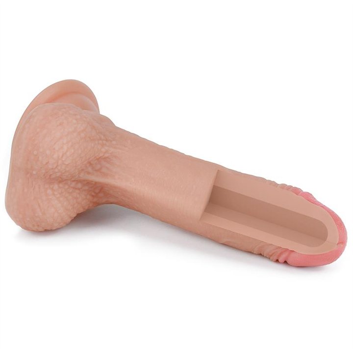 Dildo Nature 7 Liquid Silicone Flesh - LO-LV4001-F - Teknashop Ltd
