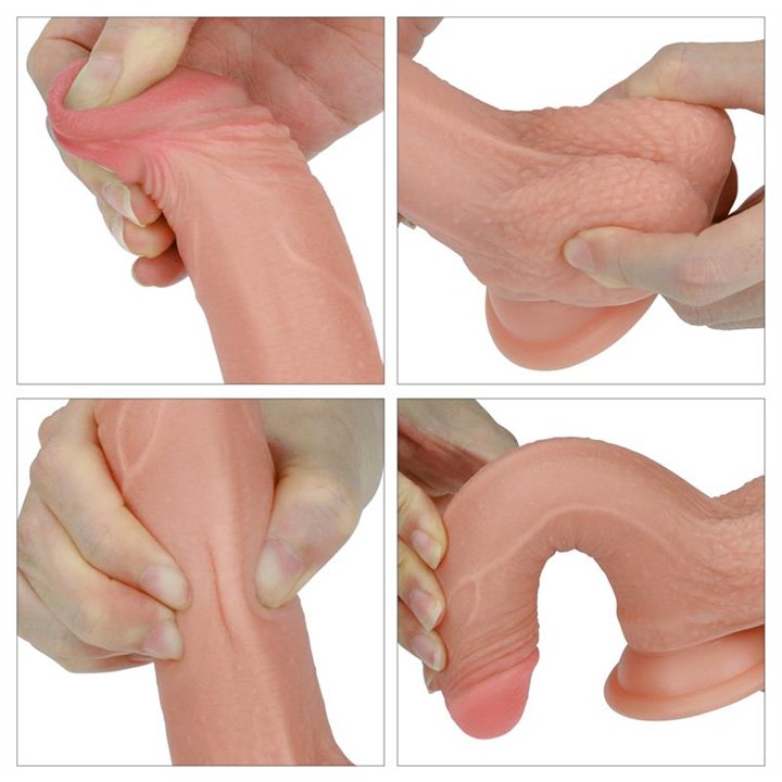 Dildo Nature 7 Liquid Silicone Flesh - LO-LV4001-F - Teknashop Ltd