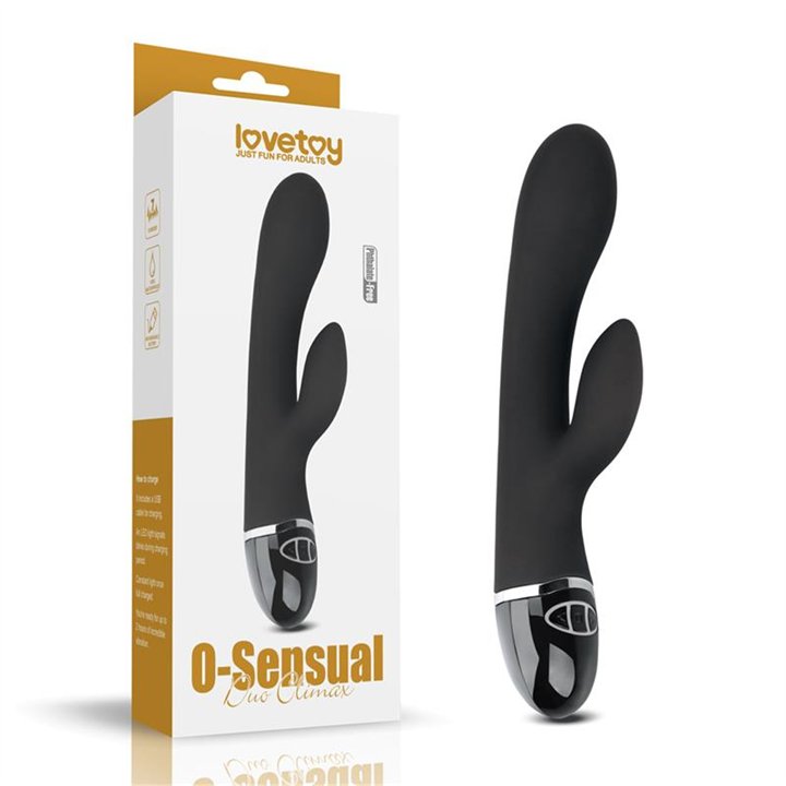 Vibe O-Sensual Clit Duo Climax Black - LO-LV431217 - Teknashop Ltd