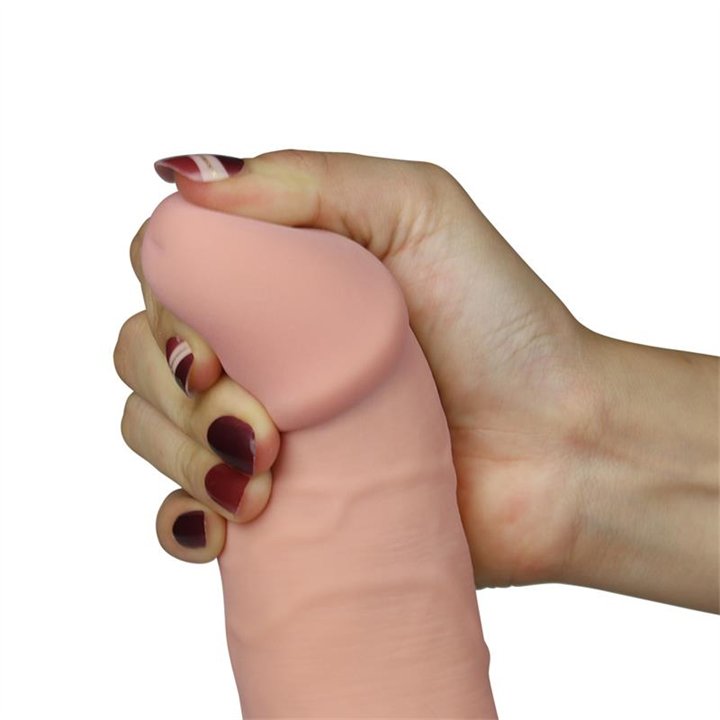 Dildo The Ultra Soft Dude con Vibración 8.8 Natural - LO-LV1095 - Teknashop Ltd