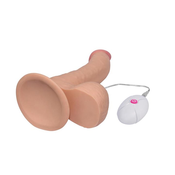 Dildo The Ultra Soft Dude con Vibración 8.8 Natural - LO-LV1095 - Teknashop Ltd