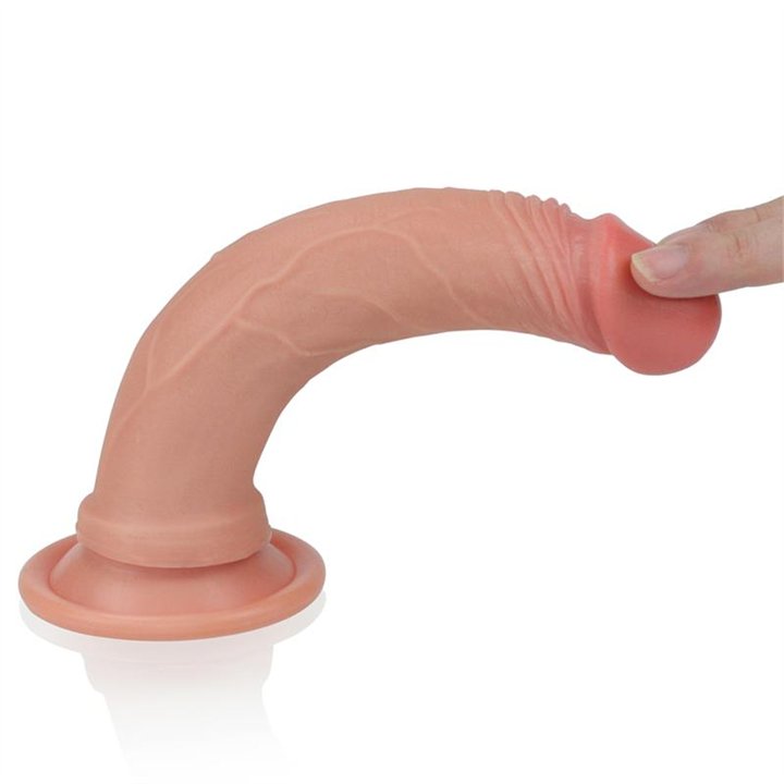 Dildo Nature 7 Liquid Silicone Flesh - LO-LV4002-F - Teknashop Ltd