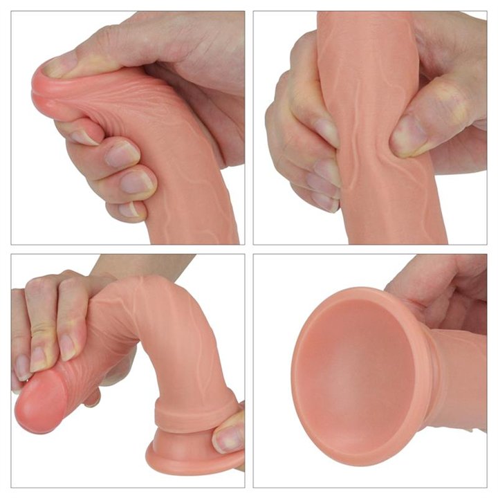 Dildo Nature 7 Liquid Silicone Flesh - LO-LV4002-F - Teknashop Ltd