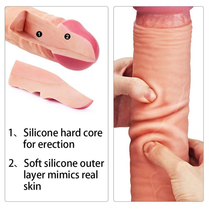 Dildo Nature 12 Dual Layer Flesh - LO-LV411013 - Teknashop Ltd